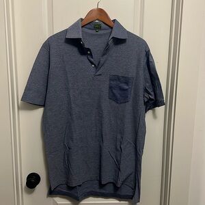 Sid Mashburn Polo - Ink Oxford Pima Pique $125 Retail